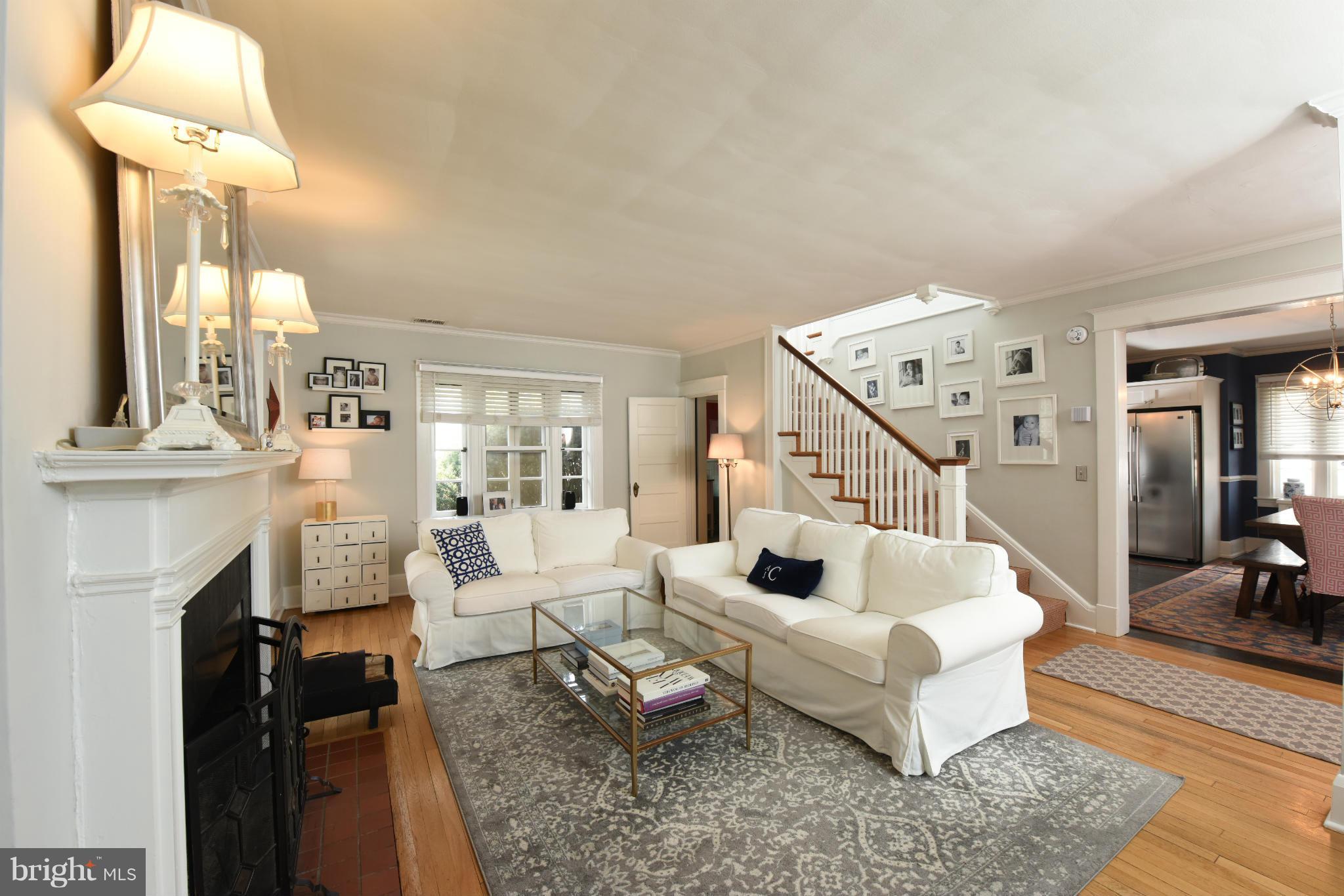 308 Wendover Road Baltimore, MD 21218 - Photo 5 of 30 Expansive Living Room is open to Dining