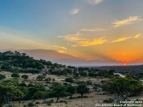 a view of a city with sunset