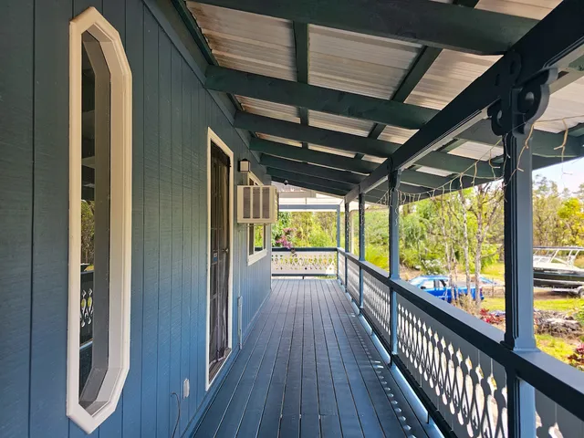 a view of a potted flower in the corridor
