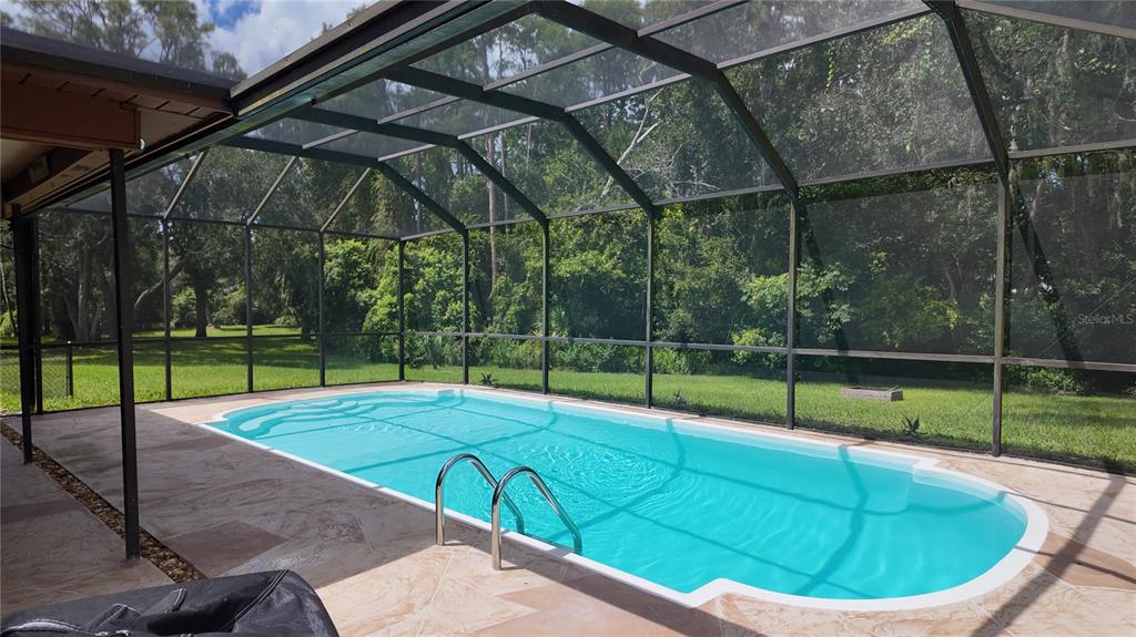 1357 Dinsmore Court New Port Richey, FL 34655 - Photo 24 of 60 a view of a backyard with swimming pool