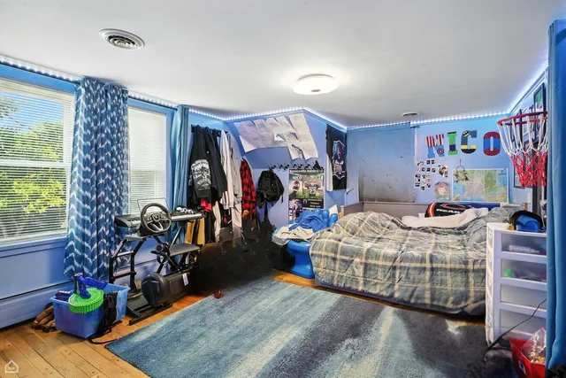 a backyard of a house