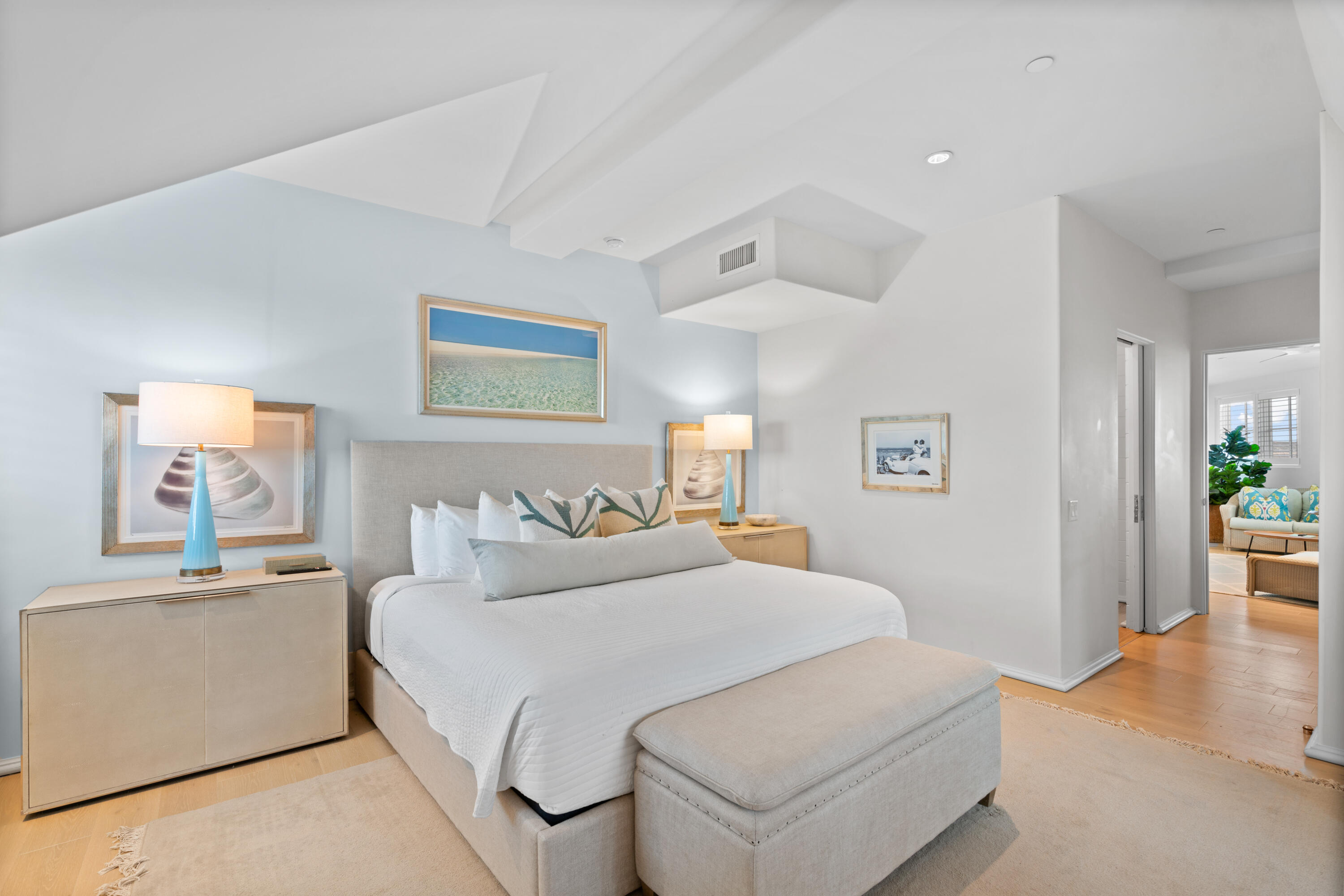 16 South Barrett Square, Unit 5 Rosemary Beach, FL 32461 - Photo 63 of 100 a bedroom with a large bed and a couch