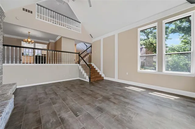 a view of an entryway with a window