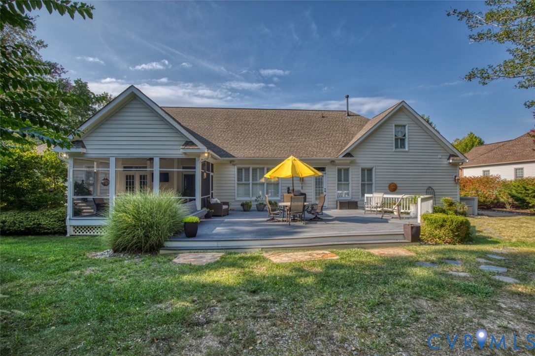 9960 Mill Pond Road Toano, VA 23168 - Photo 18 of 42 Expansive backyard featuring a screened porch, sub