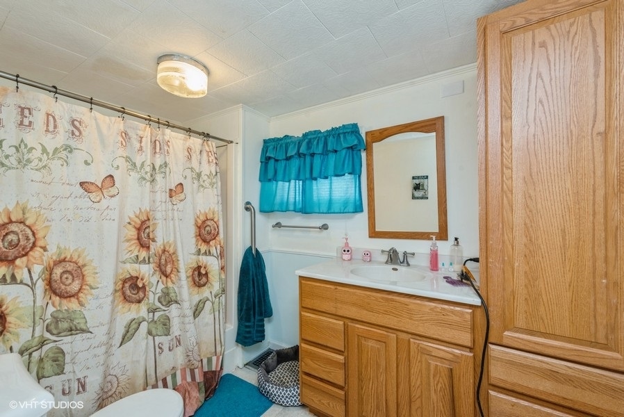 6002 Pine Street Harvard, IL 60033 - Photo 12 of 21 a bathroom with a sink and a mirror