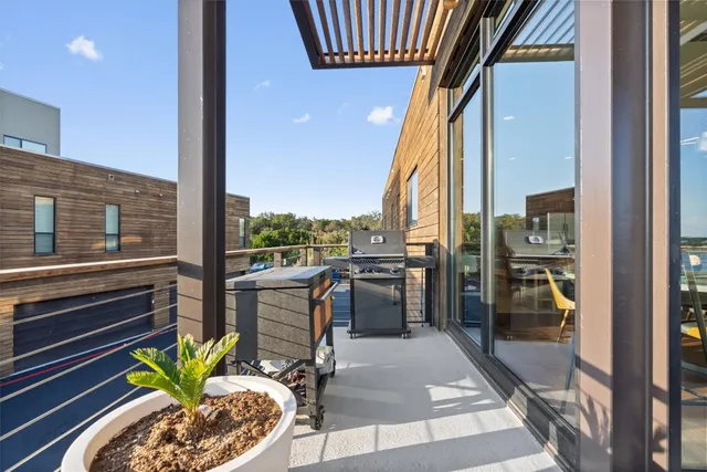 a outdoor living space with patio furniture
