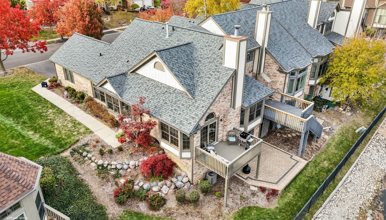 14513 Morningside Road Orland Park, IL 60462 - Photo 2 of 51 an aerial view of a house with a big yard and potted plants