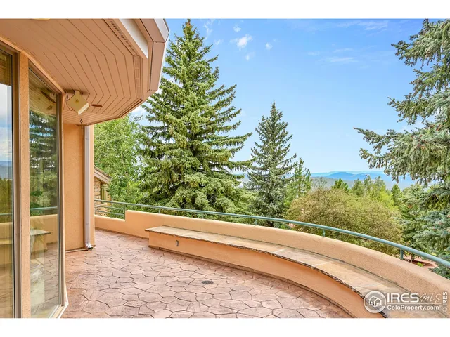 a view of a yard from a window