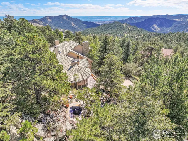 a view of city and mountain