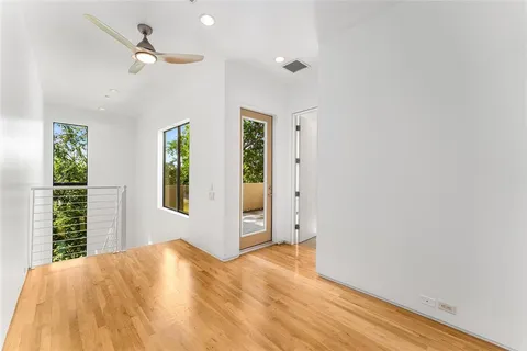 en view interior of a house with stairs