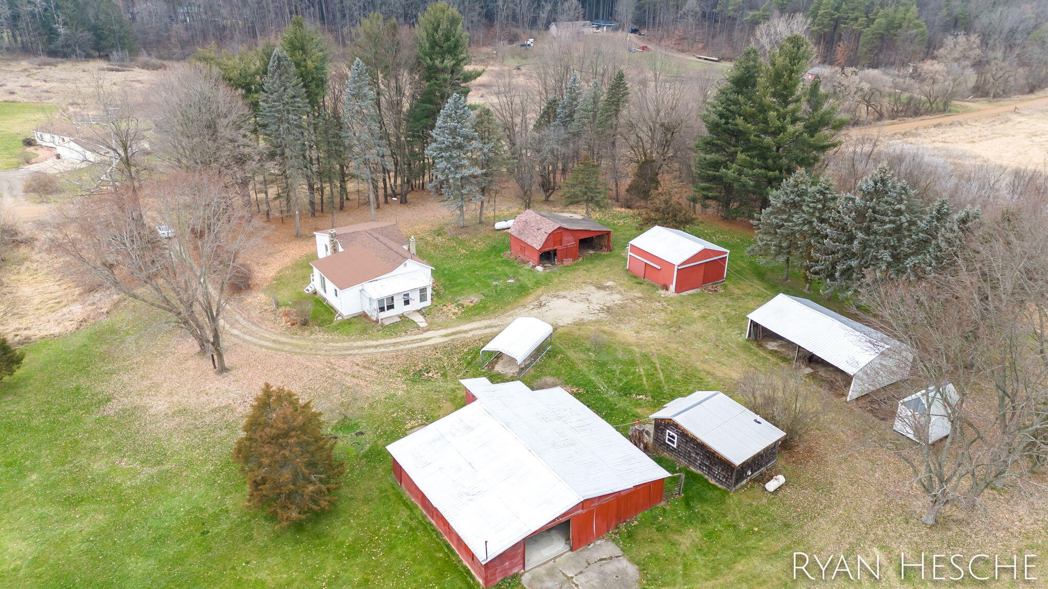 5421 Young Road Bellevue, MI 49021 - Photo 3 of 48 4-web-or-mls-5421 Young aerial-1