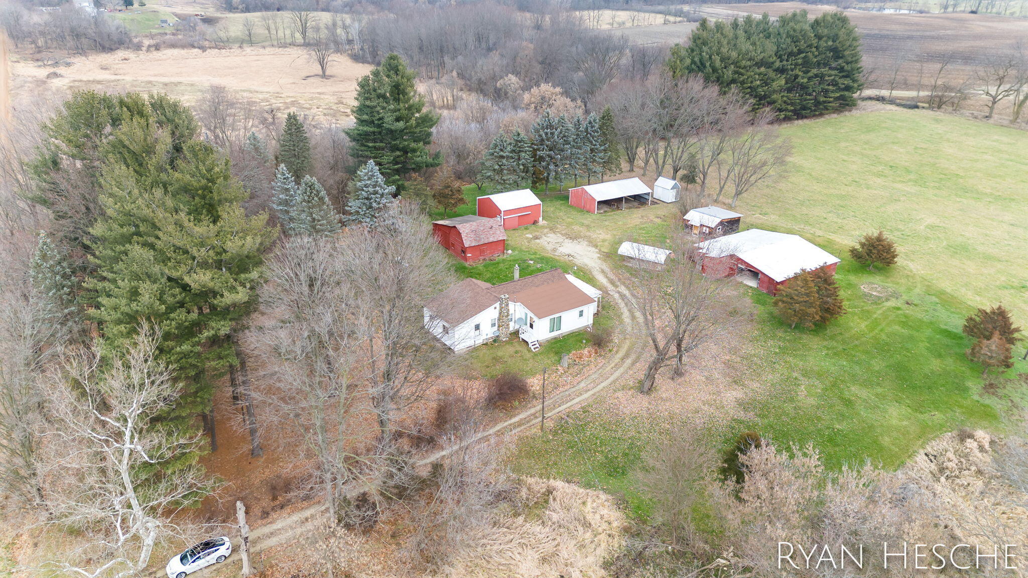 5421 Young Road Bellevue, MI 49021 - Photo 5 of 48 6-web-or-mls-5421 Young aerial-3