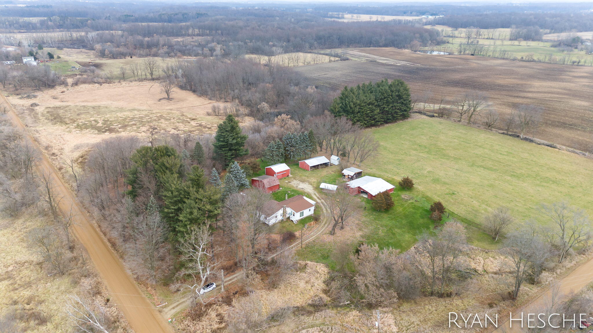 5421 Young Road Bellevue, MI 49021 - Photo 6 of 48 7-web-or-mls-5421 Young aerial-4