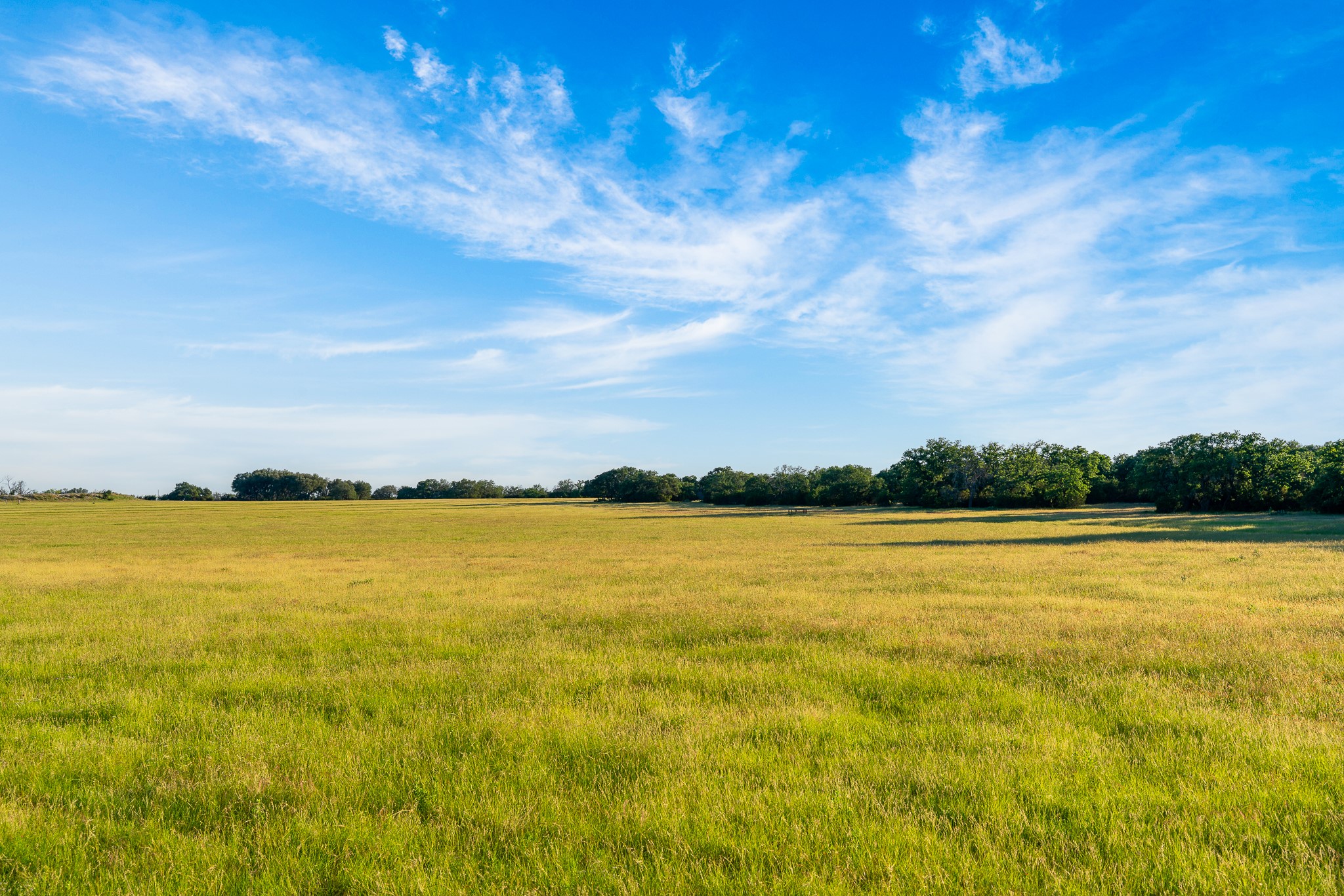 32 Feild Ranch Road Burnet, TX 78611 - Photo 26 of 40 An untouched, expansive field awaits your vision under an azure sky with wispy clouds.