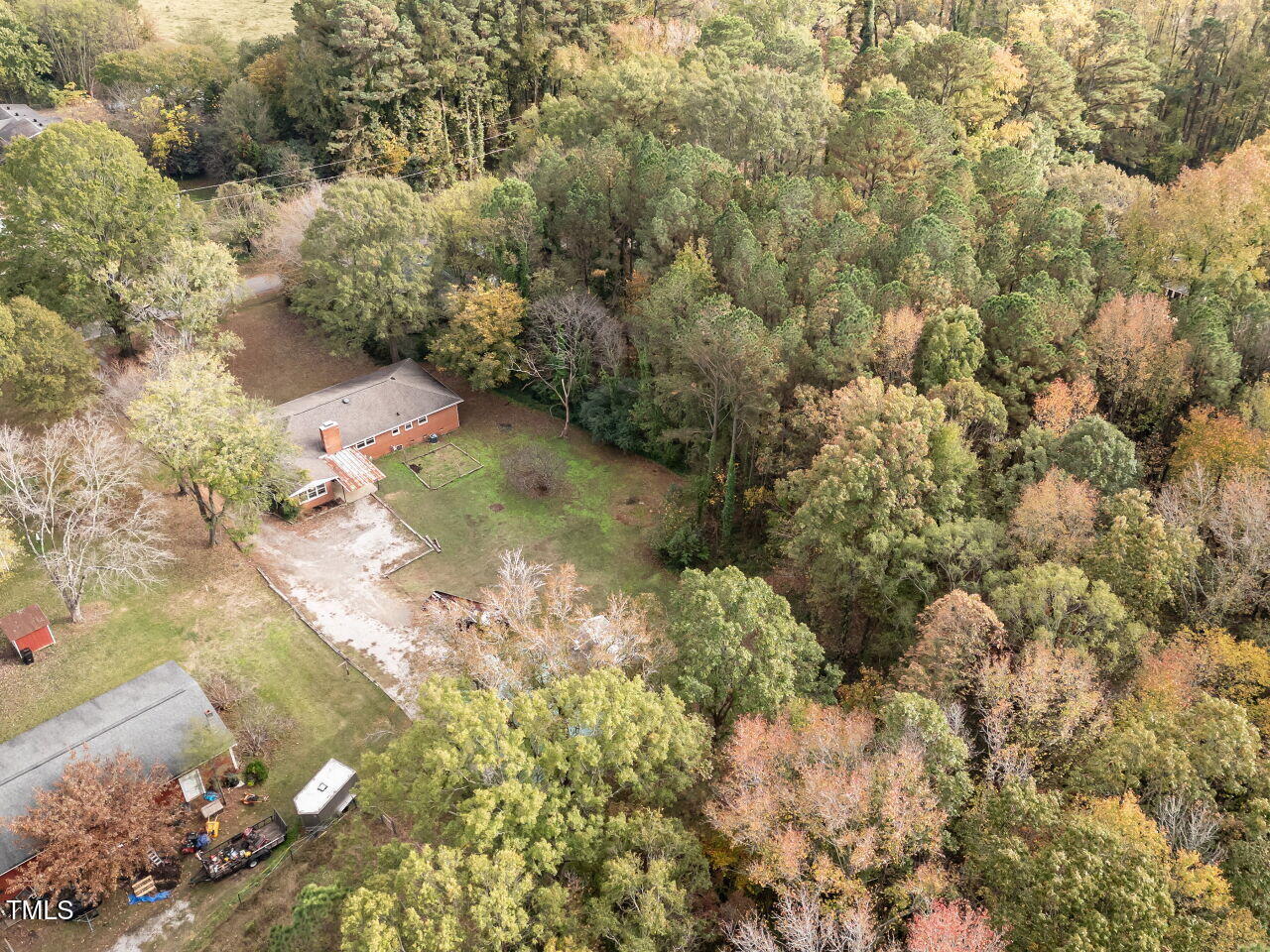 511 Strother Road Raleigh, NC 27606 - Photo 39 of 42 Aerial of Property