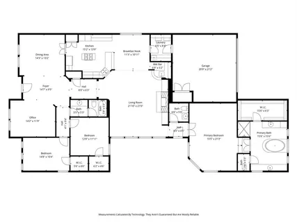a picture of a floor plan