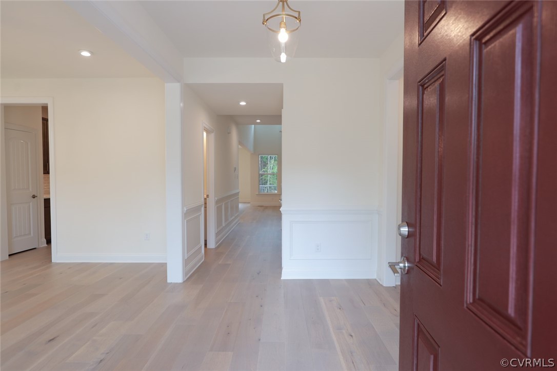 3404 Nickel Spring Sandy Hook, VA 23153 - Photo 3 of 45 a view of a hallway with wooden floor