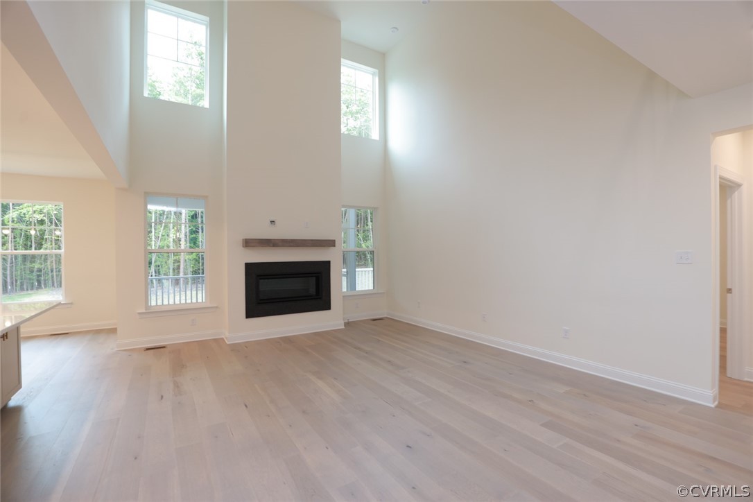 3404 Nickel Spring Sandy Hook, VA 23153 - Photo 10 of 45 an empty room with windows and fireplace
