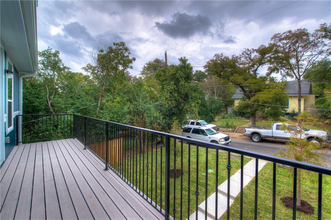 3110 Grandview Street Austin, TX 78705 - Photo 29 of 30 a view of a balcony with wooden floor