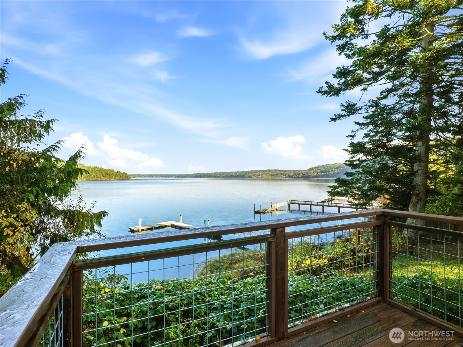 813 Fairmount Road Port Townsend, WA 98368 - Photo 19 of 30 a view of a balcony with lake