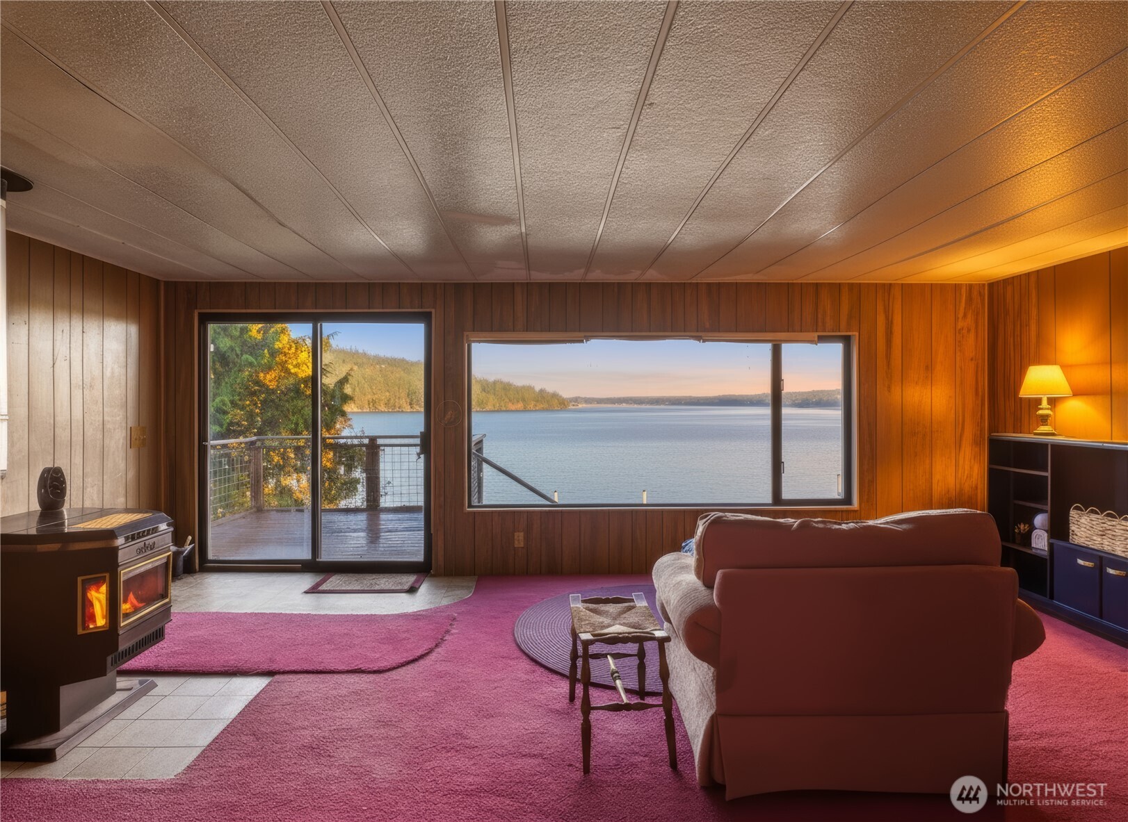 813 Fairmount Road Port Townsend, WA 98368 - Photo 5 of 30 a living room with furniture and large windows