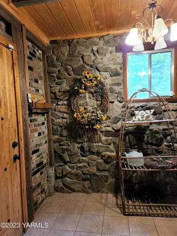 a view of a storage room