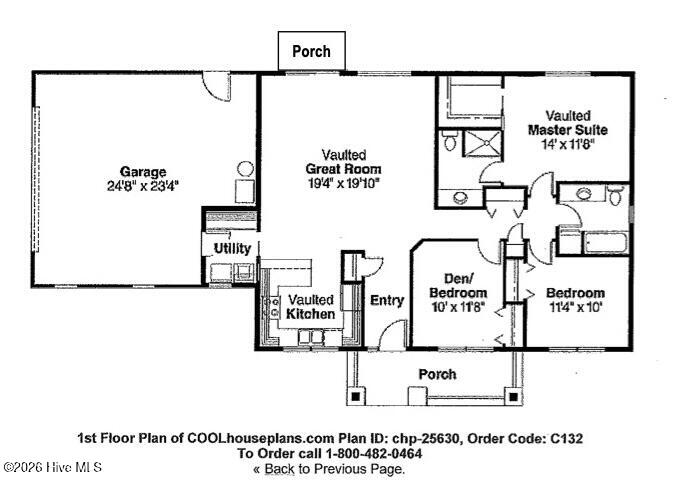 400 Whitehouse Fork Road Peletier, NC 28584 - Photo 13 of 13 Floor Plan - 400 Whitehouse Fork Rd