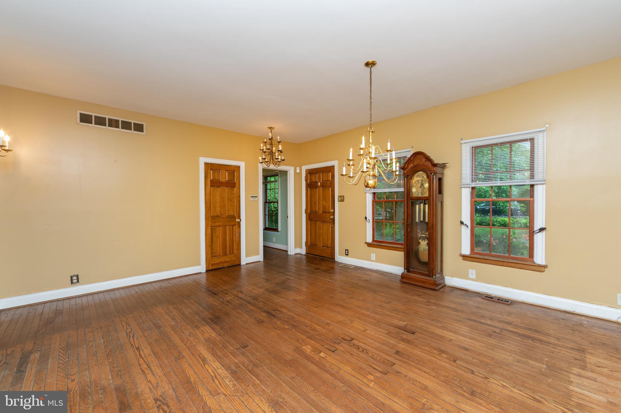 51 E Road Gibbsboro, NJ 08026 - Photo 13 of 42 a view of empty room with wooden floor and fan