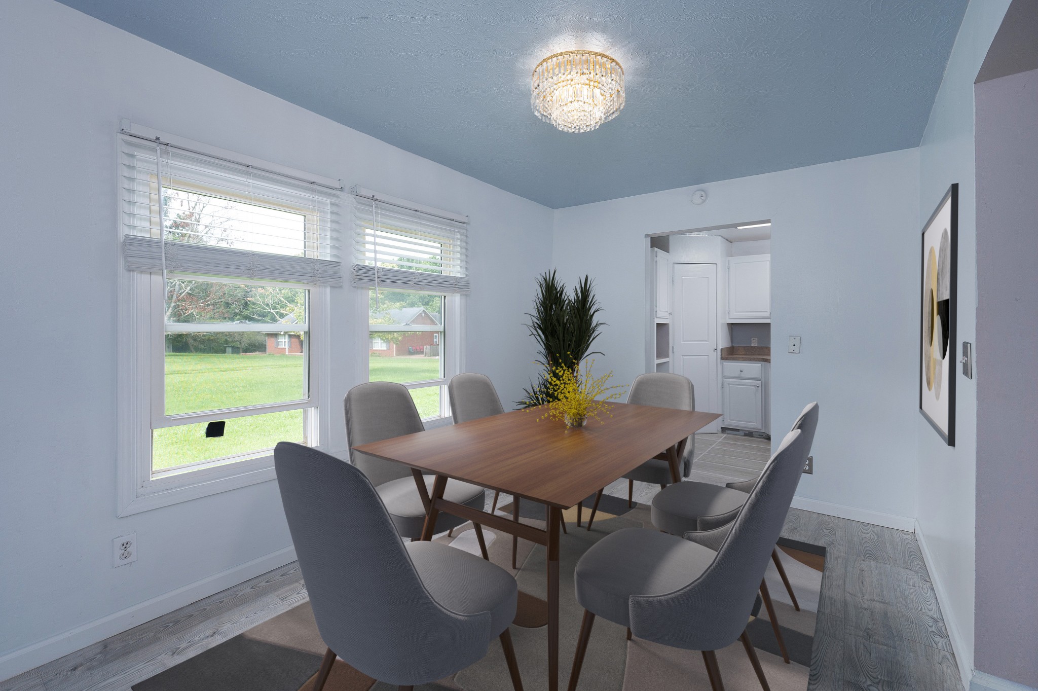 847 Chaffin Road Lafayette, TN 37083 - Photo 8 of 42 a view of a dining room with furniture window and outside view