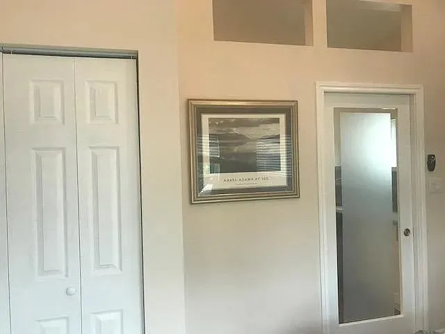 a door with a wooden door