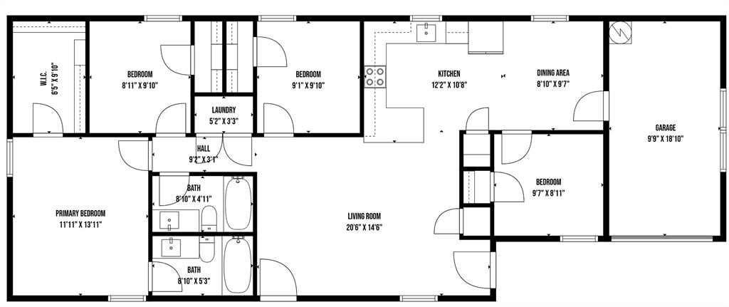 1016 Ray Drive Denison, TX 75020 - Photo 7 of 7 a picture of a bathroom with a picture of a refrigerator