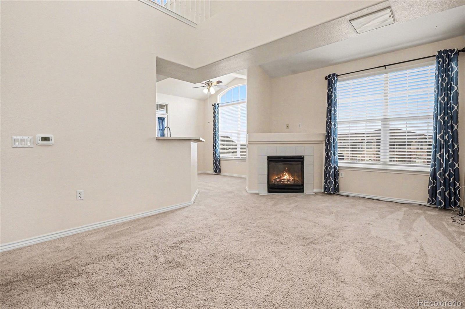18611 Stroh Road, Unit 5208 Parker, CO 80134 - Photo 6 of 27 an empty room with windows and fireplace