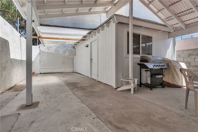 a view of a storage room