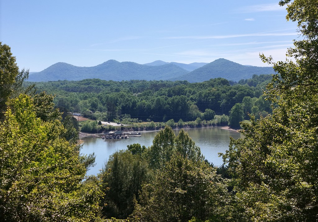 382 Pat Colwell Road Blairsville, GA 30512 - Photo 2 of 42 a view of a lake with mountains in the background