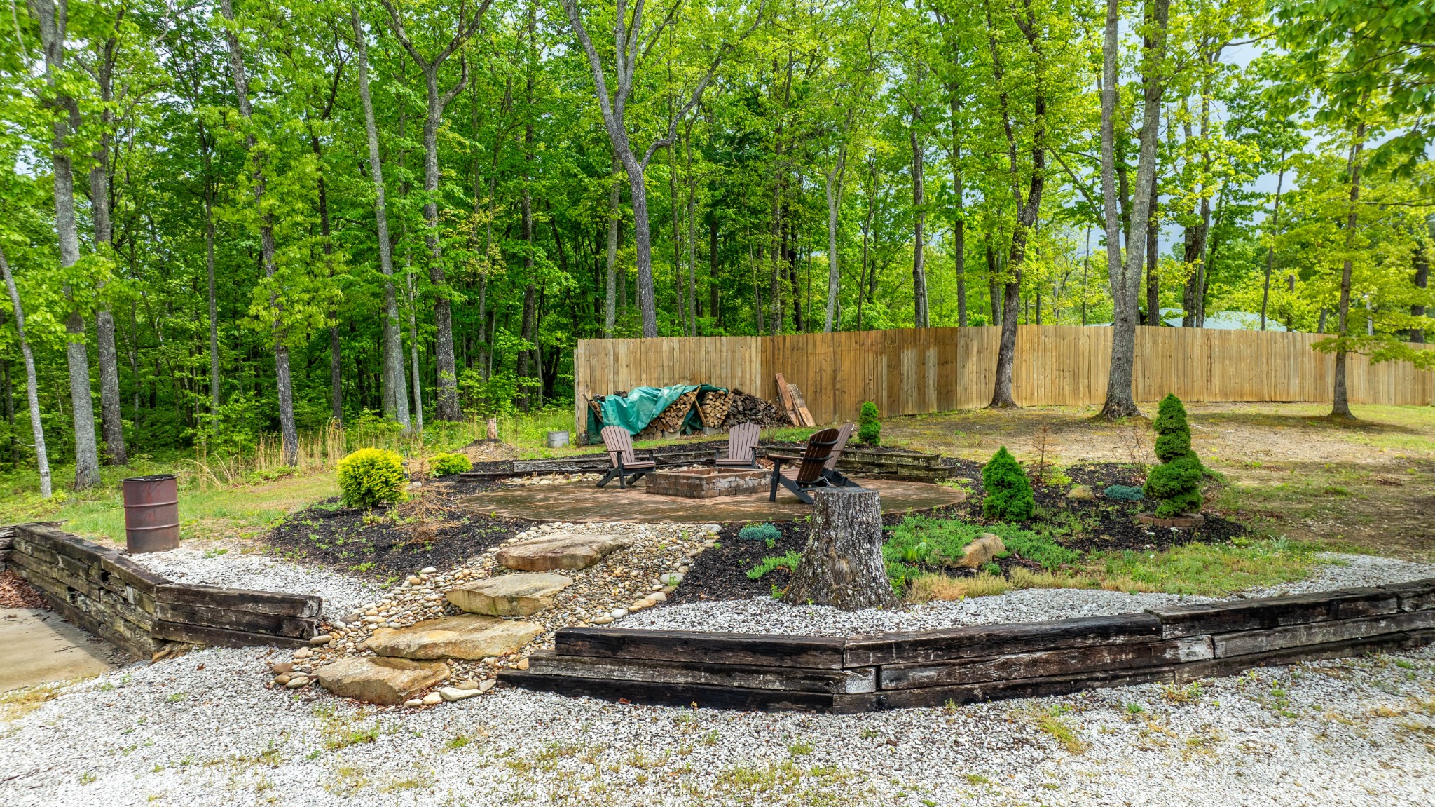 336 John J Smith Road Oneida, TN 37841 - Photo 5 of 61 a view of a backyard with plants and tree