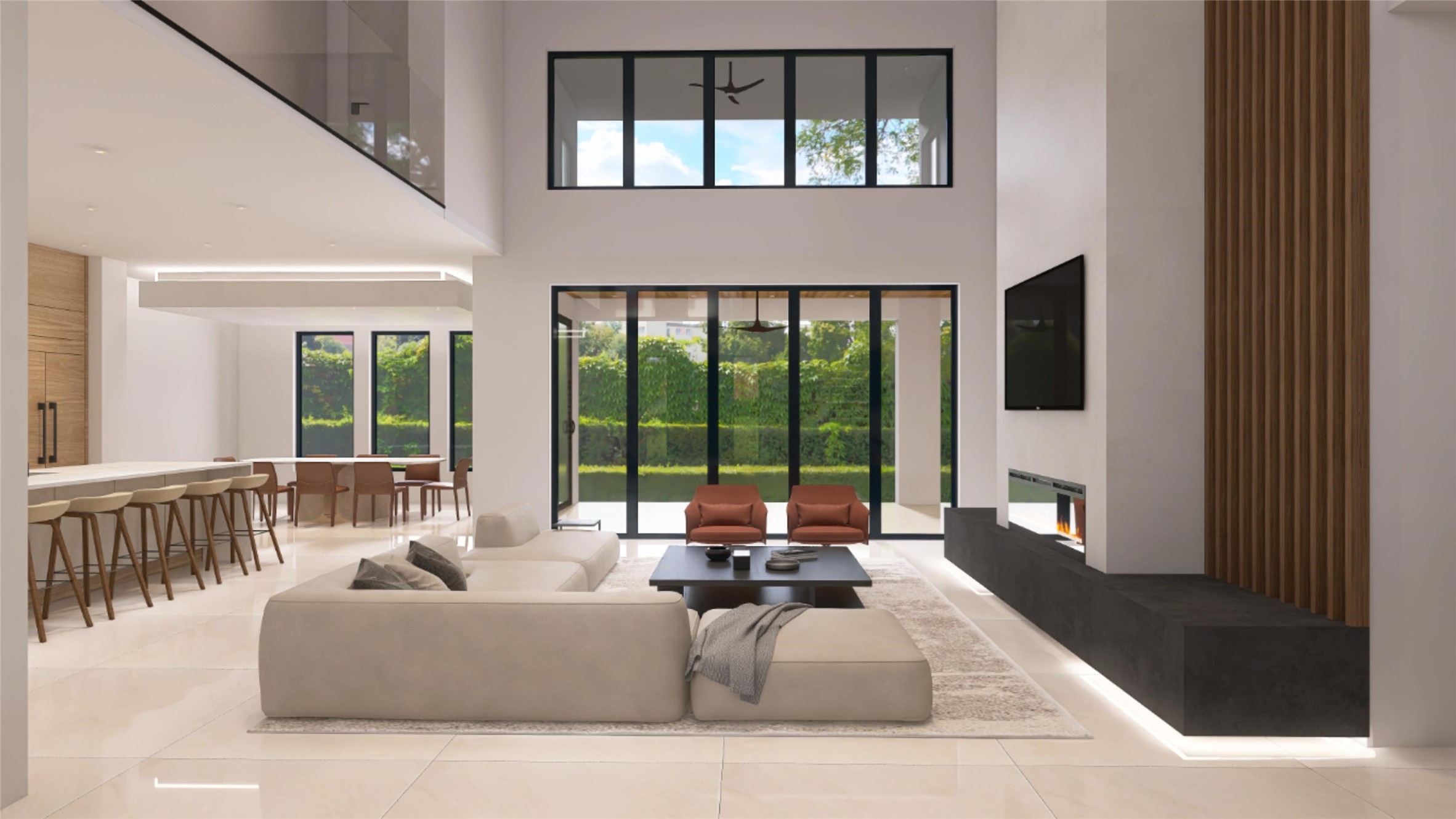 827 Bunker Hill Road Houston, TX 77024 - Photo 4 of 13 a living room with furniture and large windows
