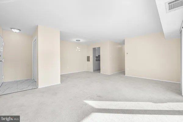 a view of an empty room