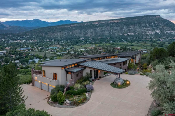 an aerial view of house with outdoor space