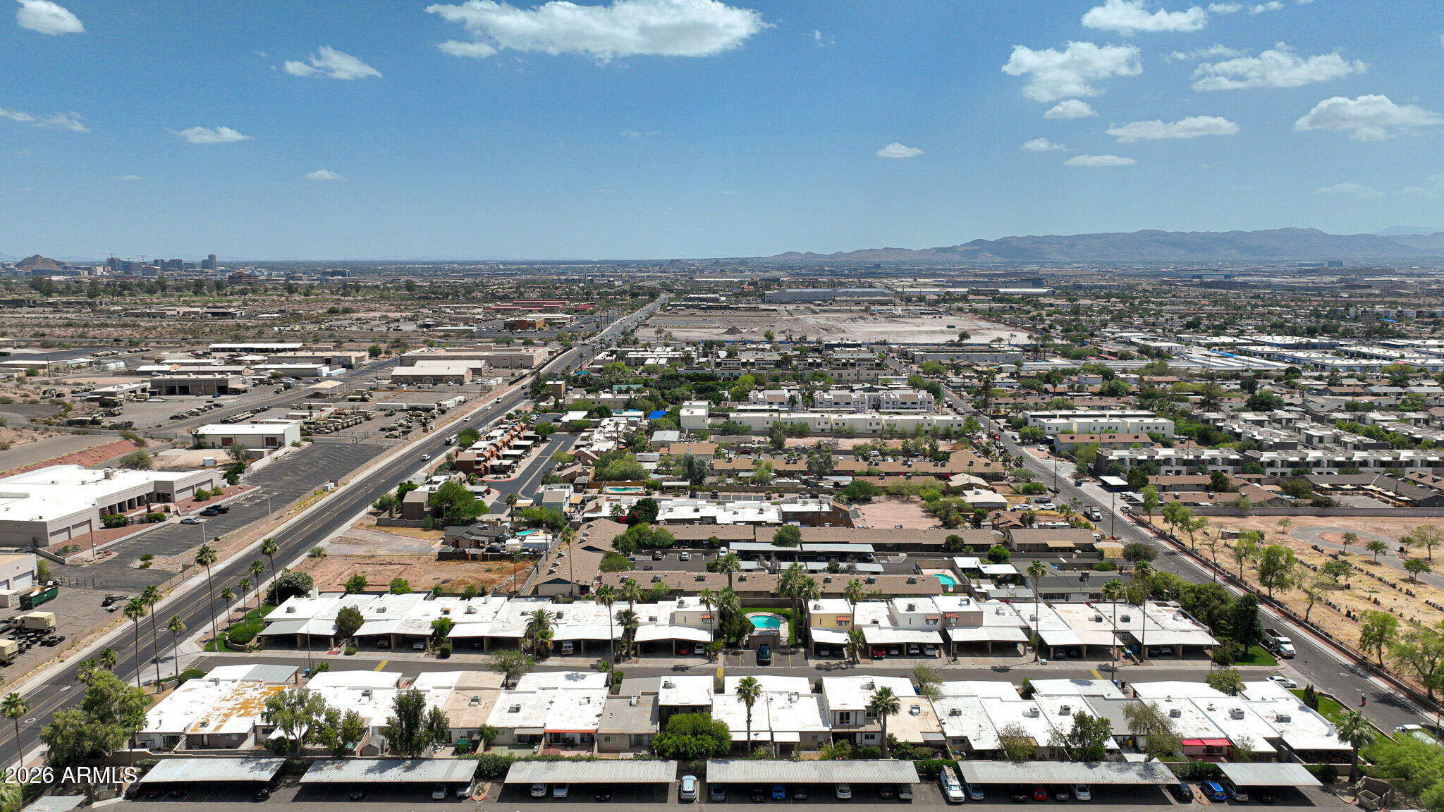 5114 East Monte Vista Road Phoenix, AZ 85008 - Photo 27 of 45 an aerial view of a city