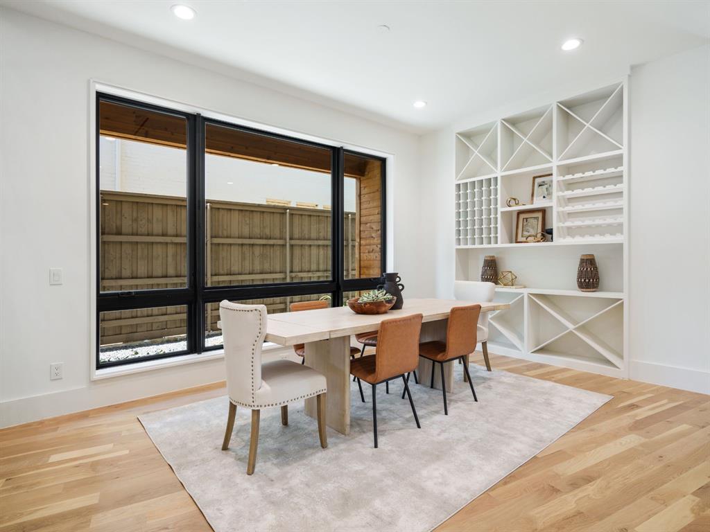 4010 Sperry Street Dallas, TX 75214 - Photo 11 of 40 Dining room featuring light wood finished floors and recessed lighting