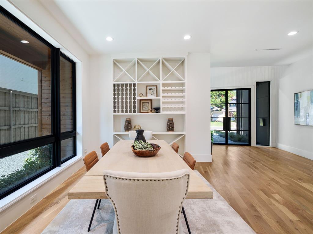 4010 Sperry Street Dallas, TX 75214 - Photo 12 of 40 Dining area featuring recessed lighting and light wood-style flooring
