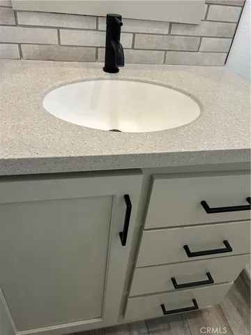 a close view of sink
