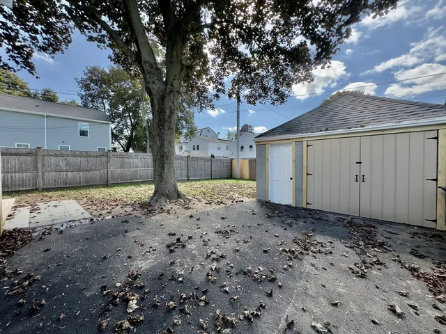 a backyard of a house