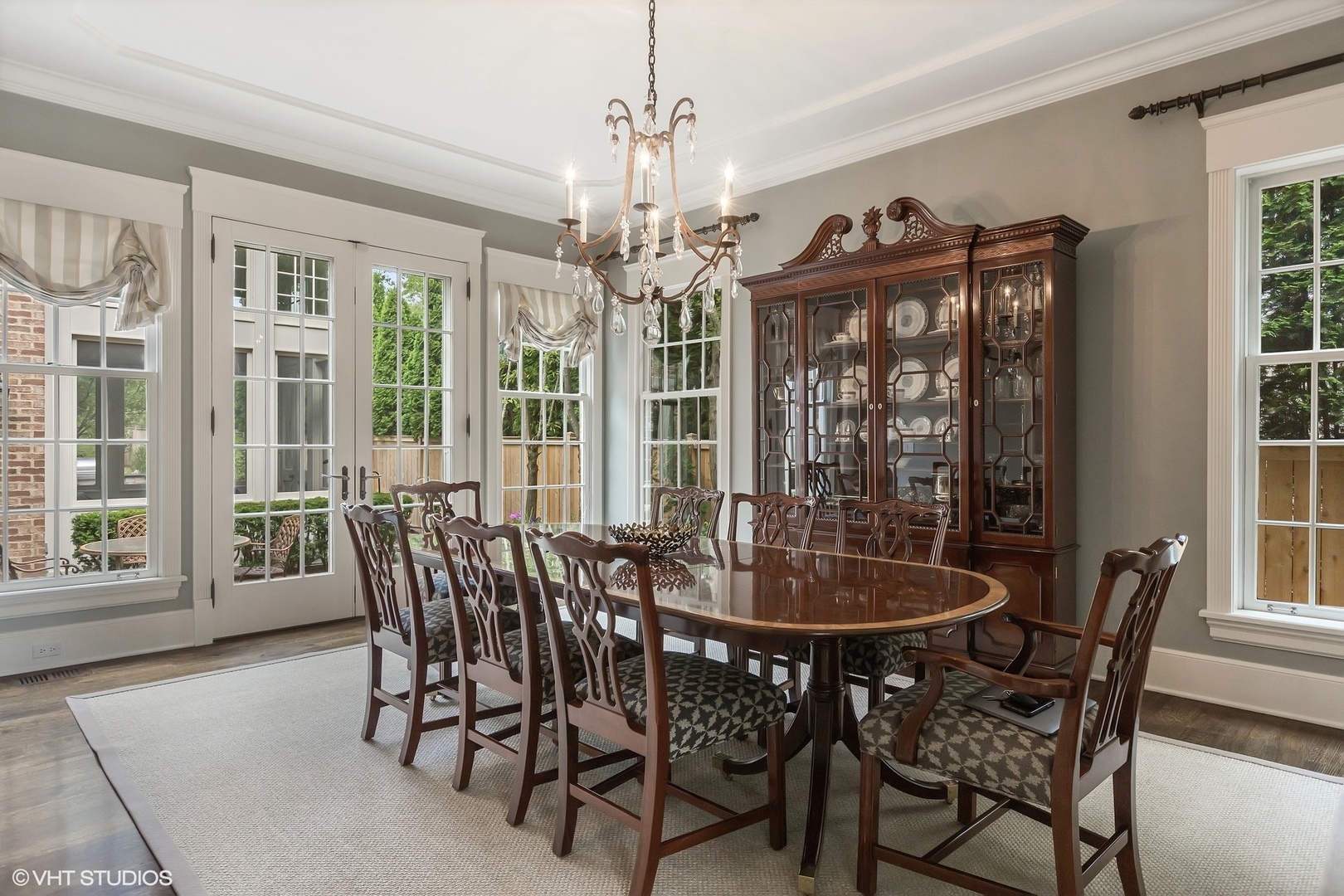 725 Walden Road Winnetka, IL 60093 - Photo 27 of 84 a view of a dining room with furniture window and outside view