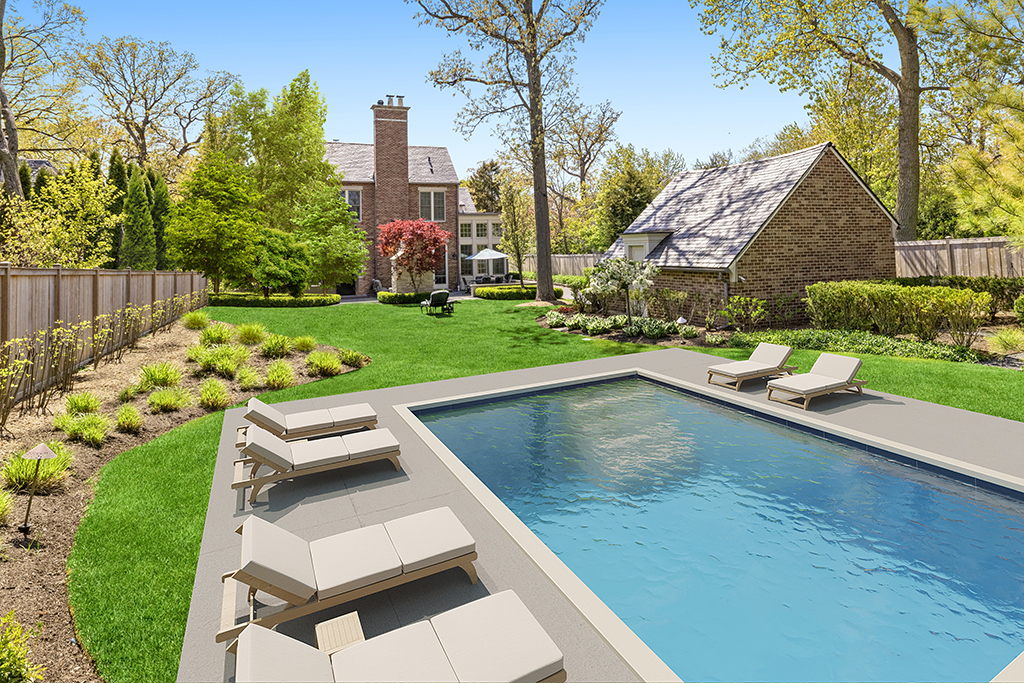 725 Walden Road Winnetka, IL 60093 - Photo 60 of 84 a view of a house with pool porch and chairs
