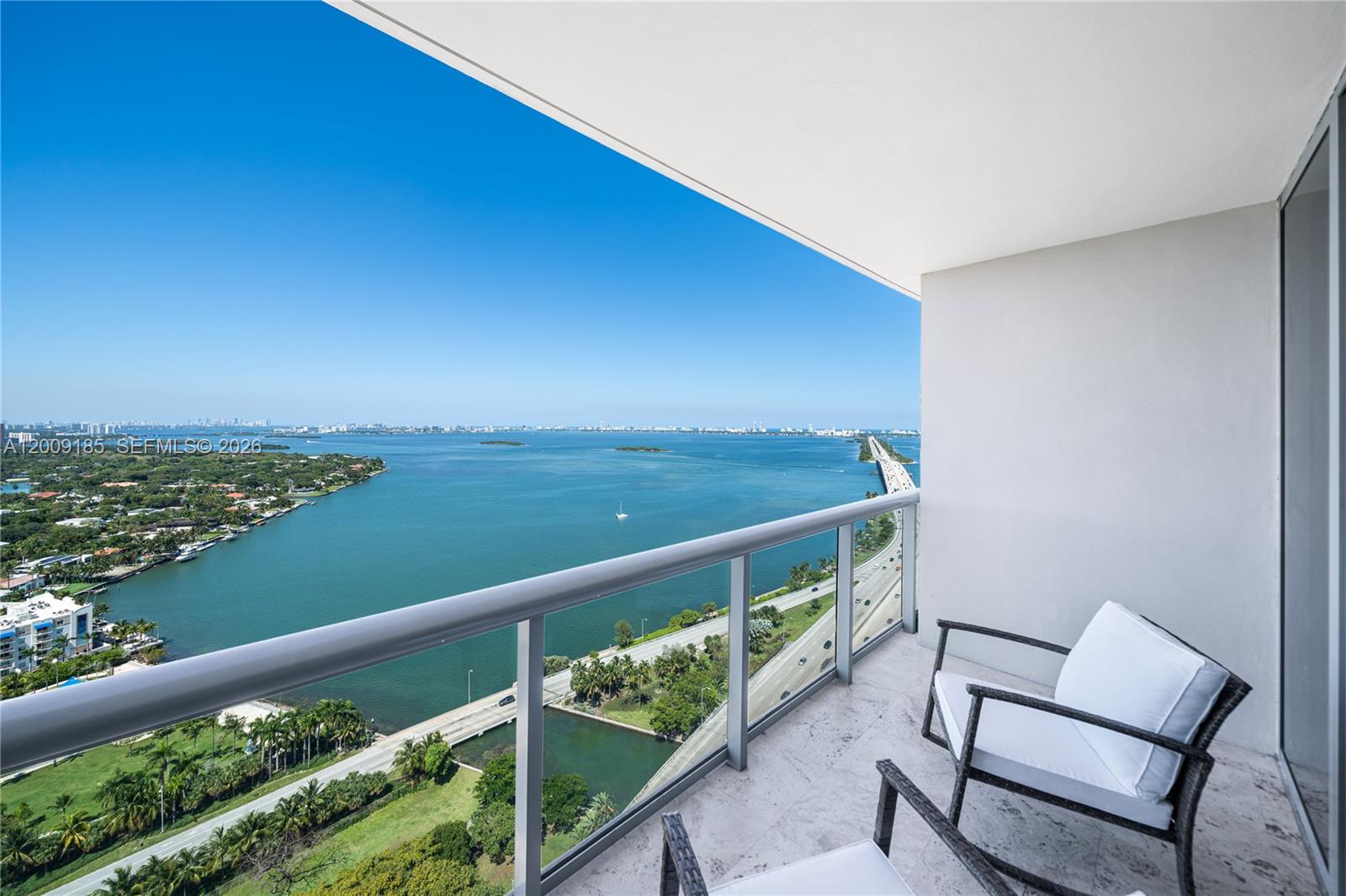 601 Northeast 36th Street, Unit 2908 Miami, FL 33137 - Photo 1 of 19 a view of balcony with furniture