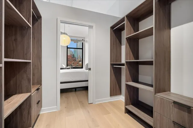 a view of walk in closet