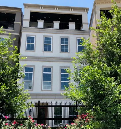 a view of a building with an outdoor space