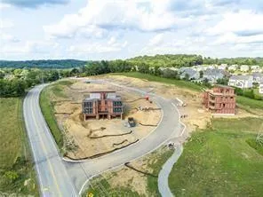 a view of a swimming pool with a lake view