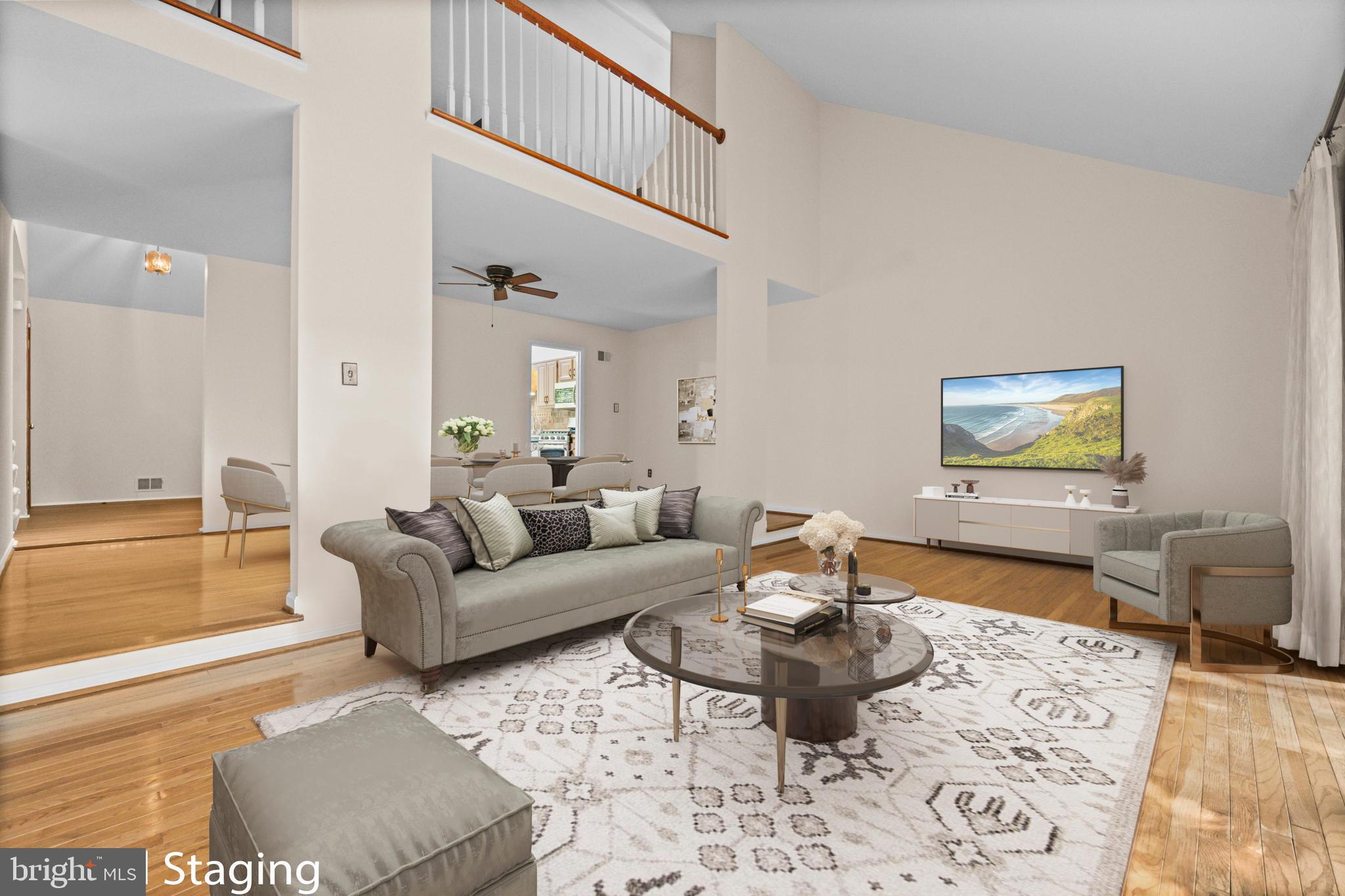 1413 Green Run Lane Reston, VA 20190 - Photo 14 of 50 a living room with furniture and a rug